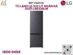 Tủ lạnh LG ngăn đá dưới màu đen 335L LBB33BLM